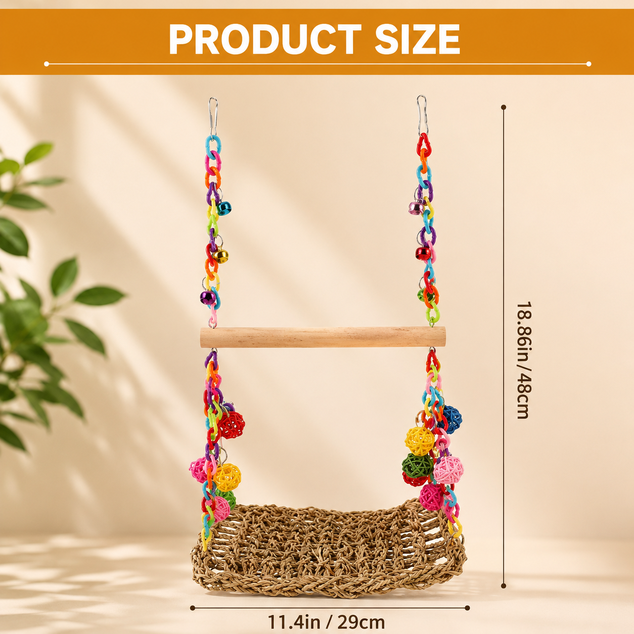 Bird Climbing Net for Exercise, Play and Daily Enrichment