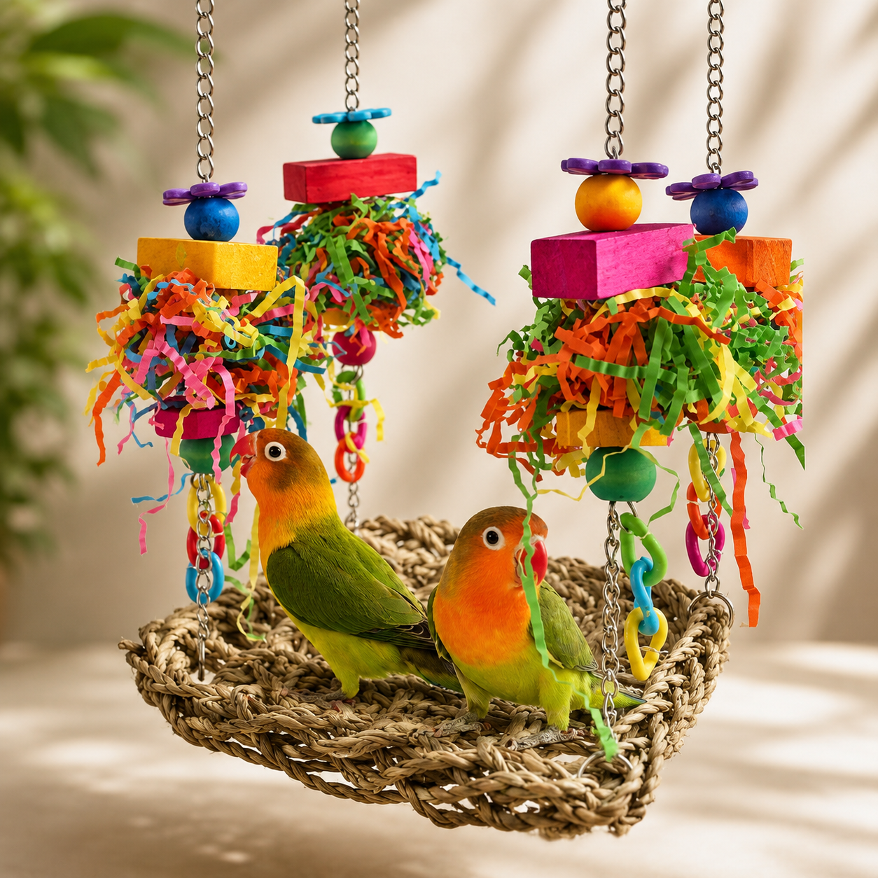 Bird Climbing Net for Exercise, Play and Daily Enrichment