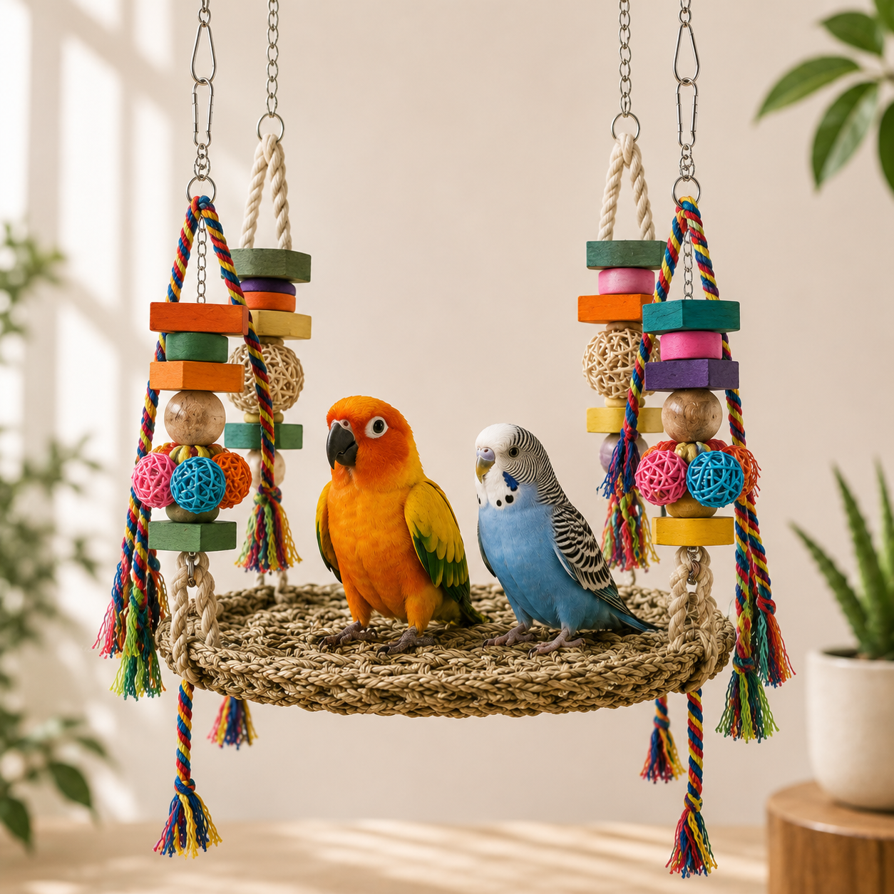 Bird Climbing Net for Exercise, Play and Daily Enrichment