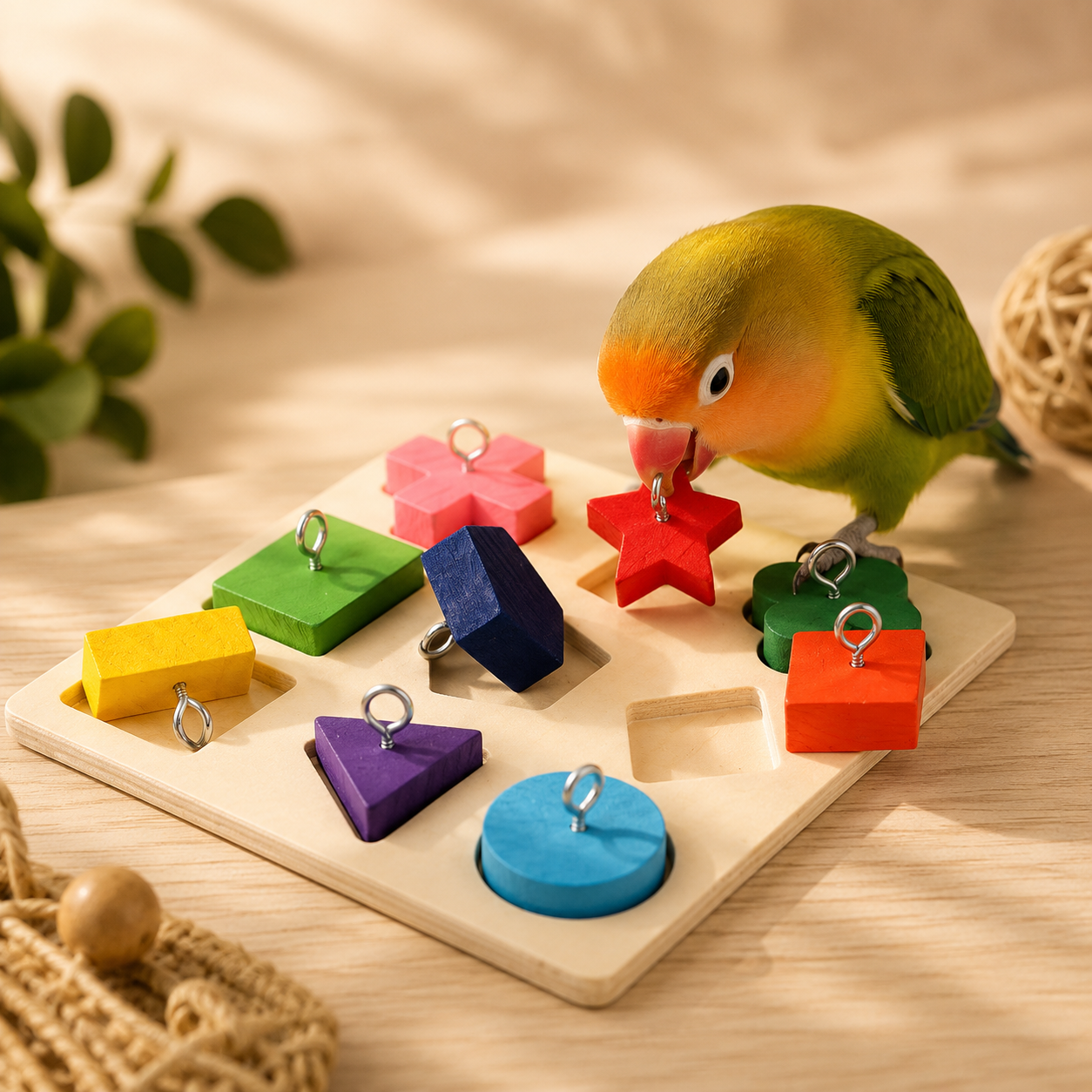 Interactive Bird Toy for Training, Play and Mental Stimulation