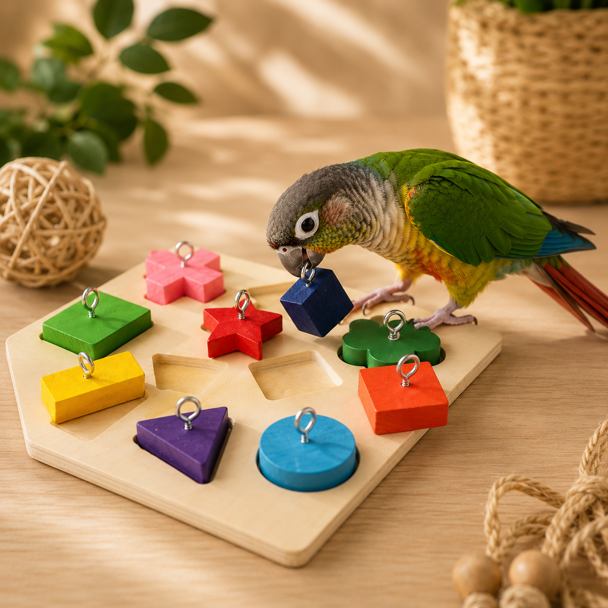 Interactive Bird Toy for Training, Play and Mental Stimulation