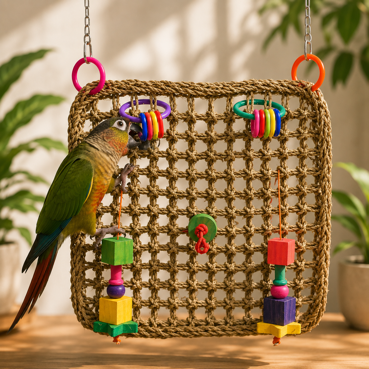 Cozy Bird Lounger for Rest, Play and Daily Enrichment