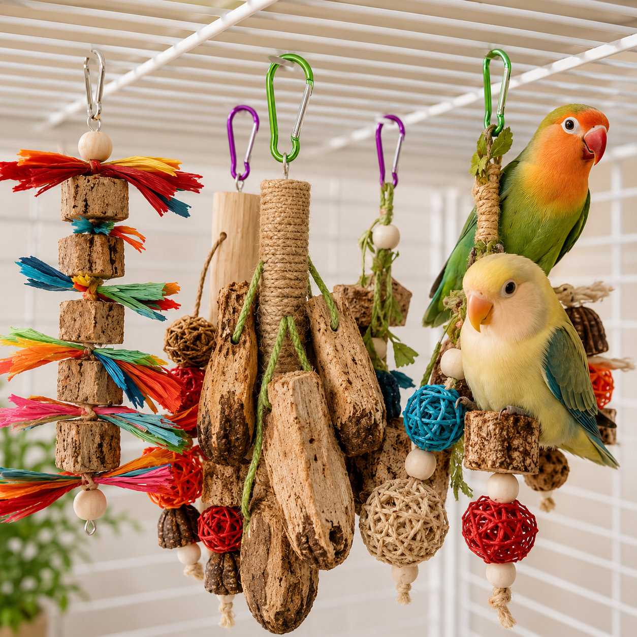 Bird Activity Perch for Daily Play, Chewing and Exploration