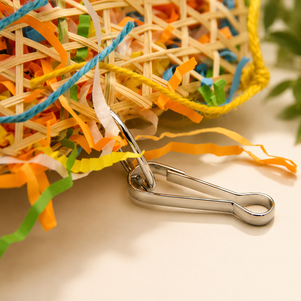 Natural Straw Bird Toy for Shredding, Play and Enrichment