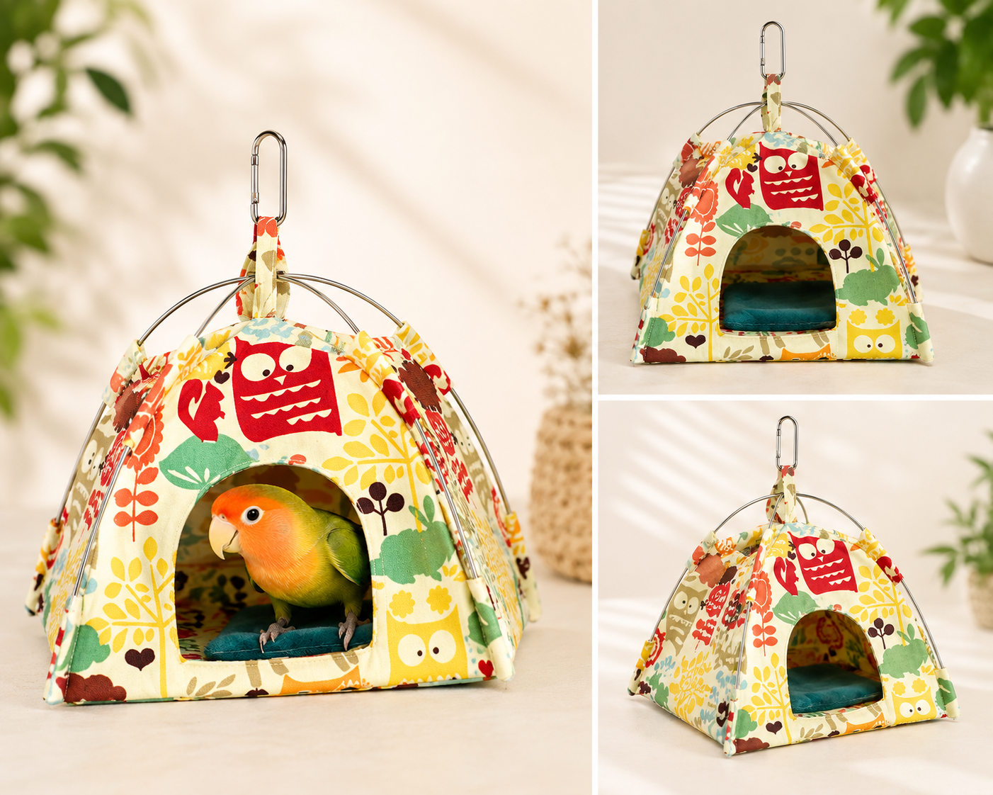 Cozy Bird Retreat for Relaxation, Comfort and Daily Enrichment