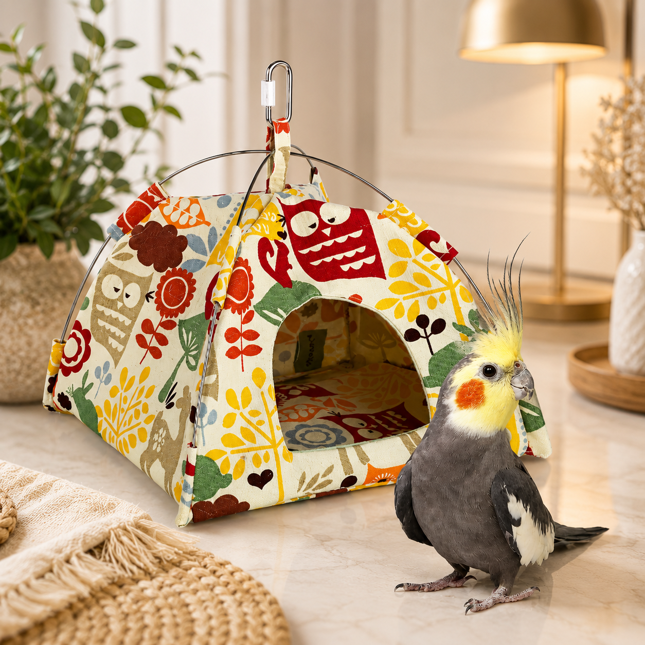 Cozy Bird Retreat for Relaxation, Comfort and Daily Enrichment