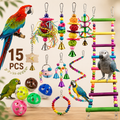 15-Piece Bird Activity Set for Play, Climbing and Enrichment