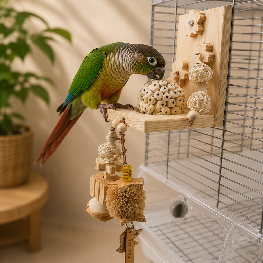 Natural Bird Chew Toy for Healthy Beaks and Daily Enrichment